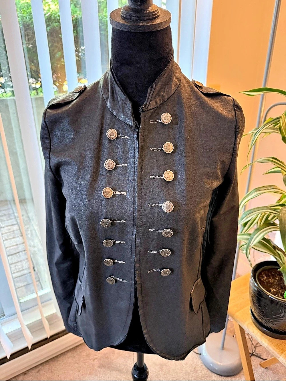 Double-Breasted Black Jacket Like New
